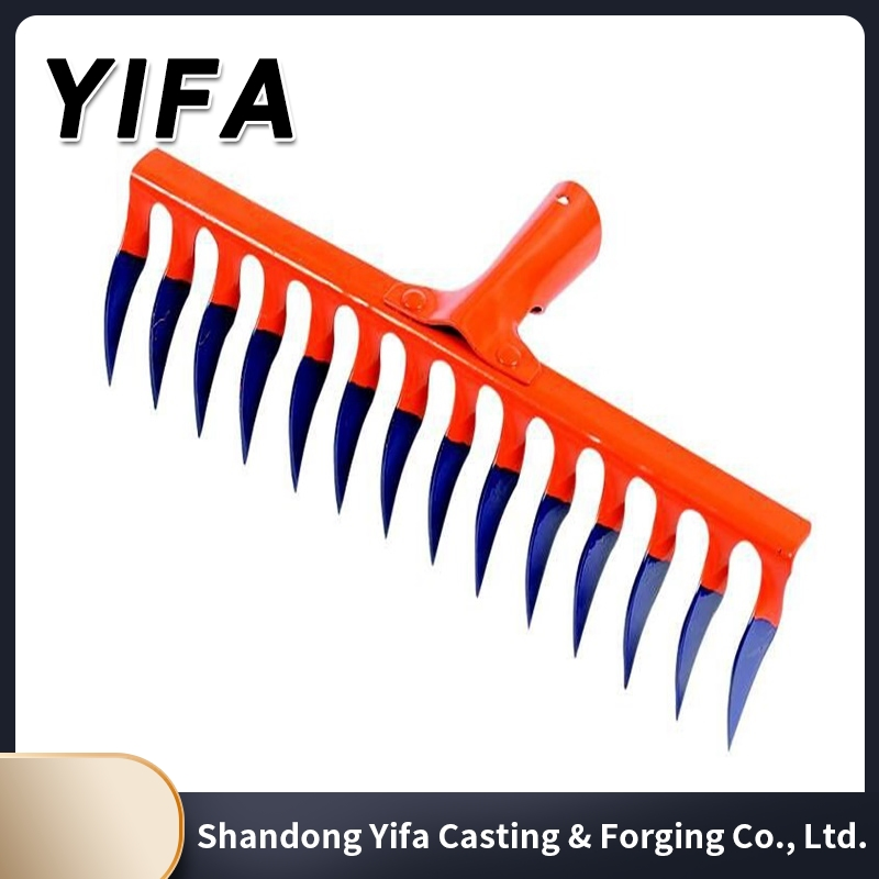 Garden Tool Metal Rake Wholesale Lawn Rake Farming Leaf Rake Agricultural Hand Tool