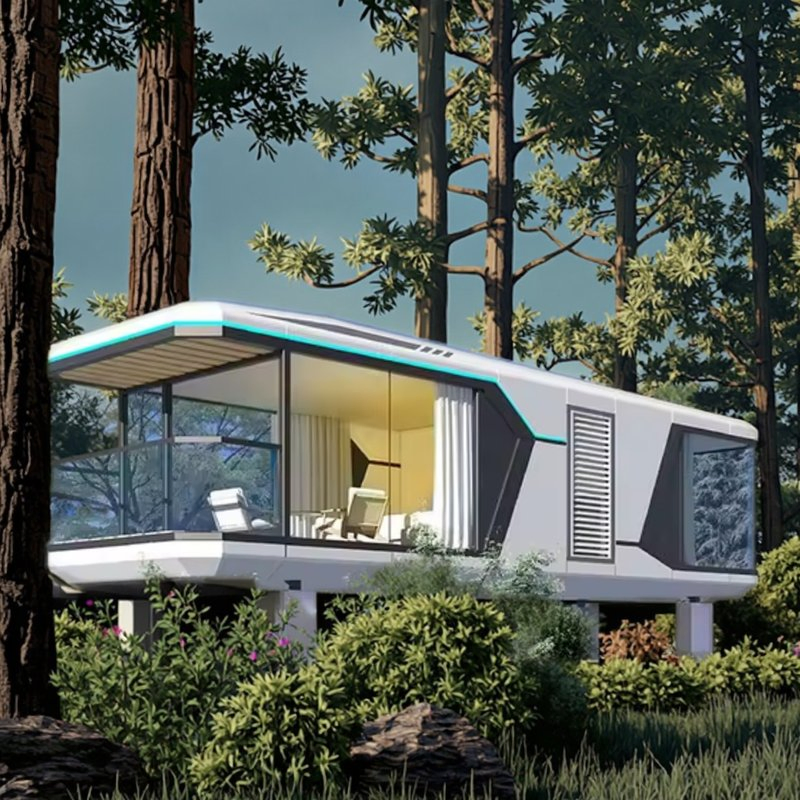 Quick Install Prefabricated Capsule House Units Modern Design for Space-Saving Use in Warehouses Villas Hotels Apartments