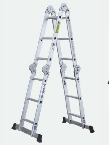 Combination Ladder 8 in 1 Aluminum Step Ladder Assemble The Ladder