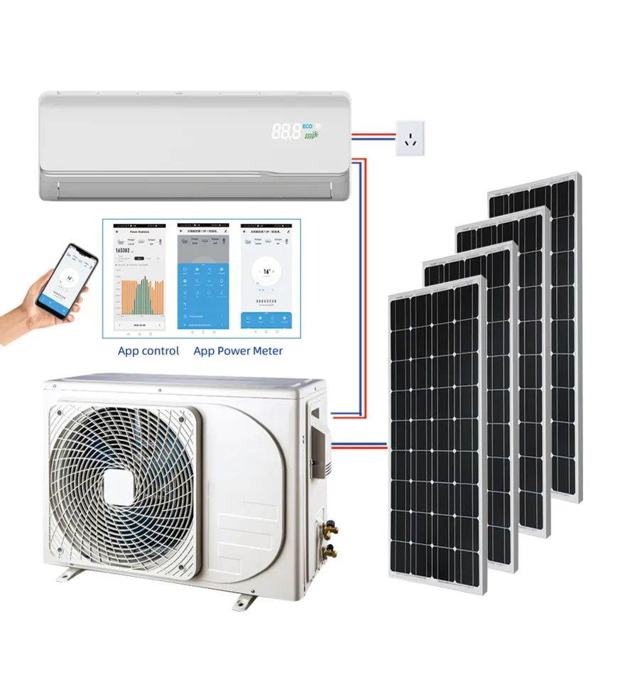 100% Solar Air Conditioner Split System 48V DC Inverter/24 Hours 18000BTU 24000 100% Solar Air Conditioner/ Wall Split Air Condition