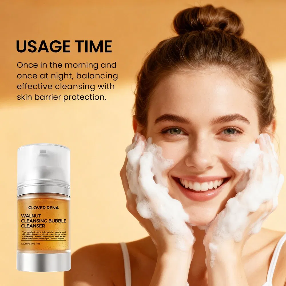 Face Care Cleanser Moisturizing Oil Control Pore Shrinking Protective Barrier Walnut Polypeptide Cleanser