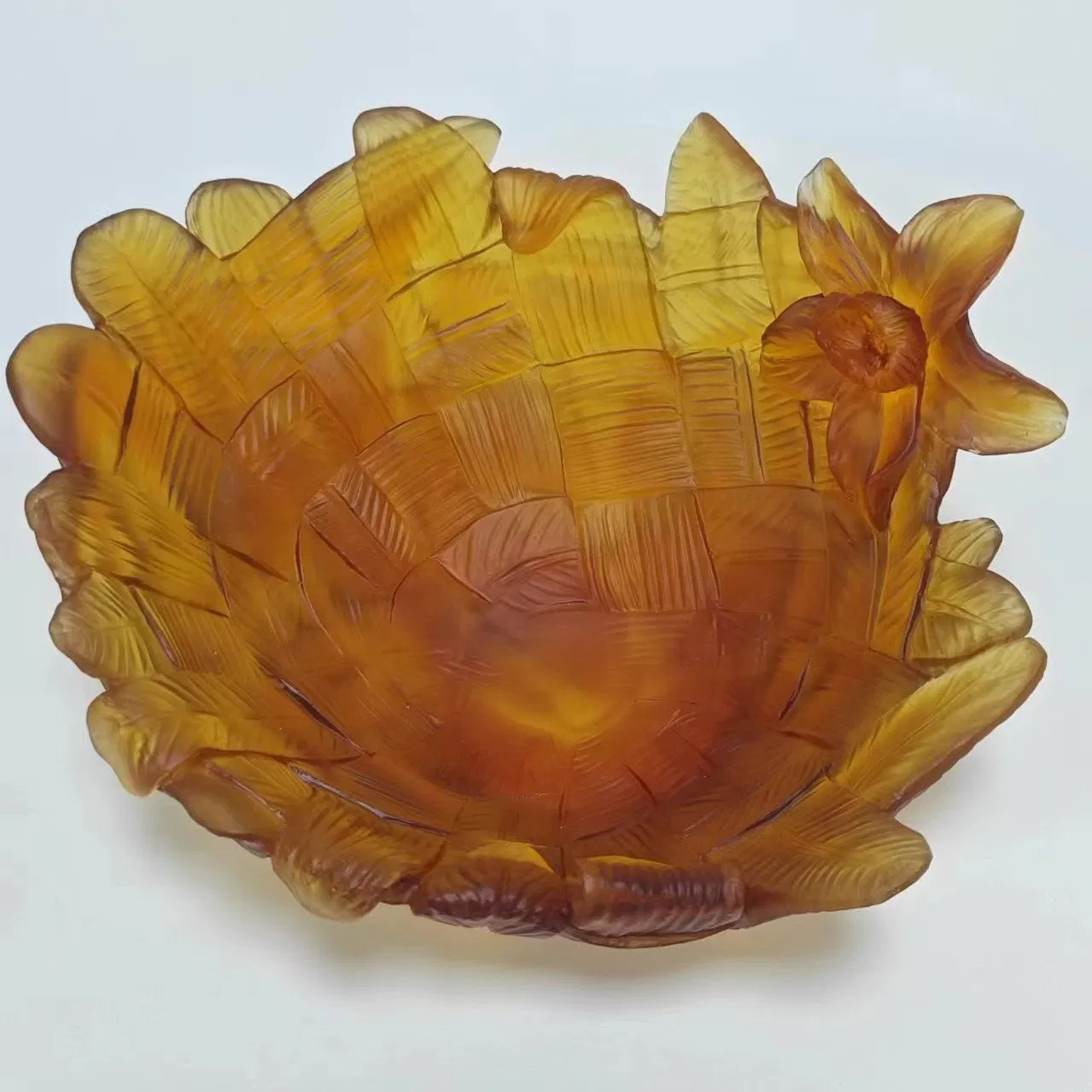 Luxury Crystal Decorative Trays Elegant Fruit Plate for Home Decor