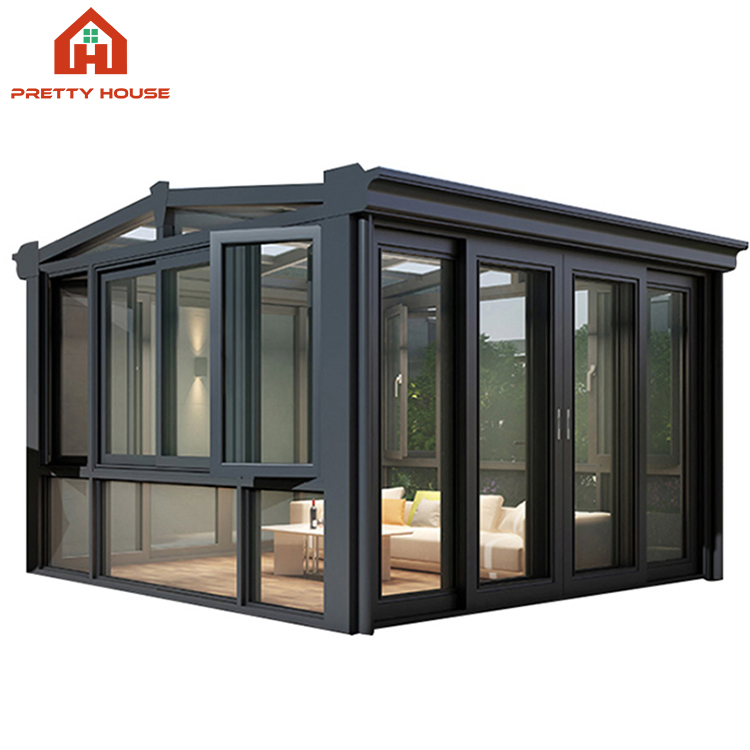 Nordic Sunroom Balcony Garden Exterior Design Aluminum Veranda