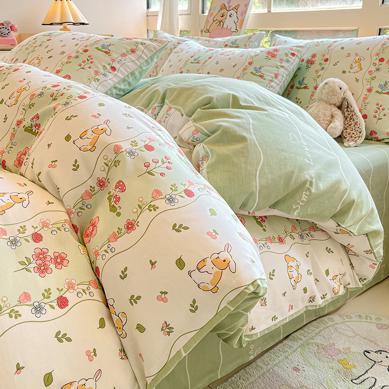 Custom 100% Cotton Bedsheets Linen Hotel Comforter Bedding Sets for Bed Sheet