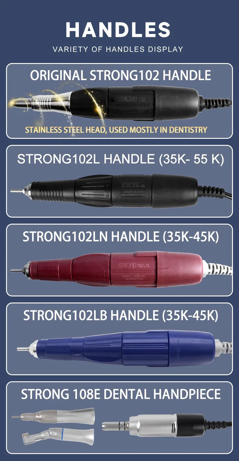 35000rpm Handpiece Manicure Jewelry Polishing Machine Portable Electric Engraver Strong Nail Drill