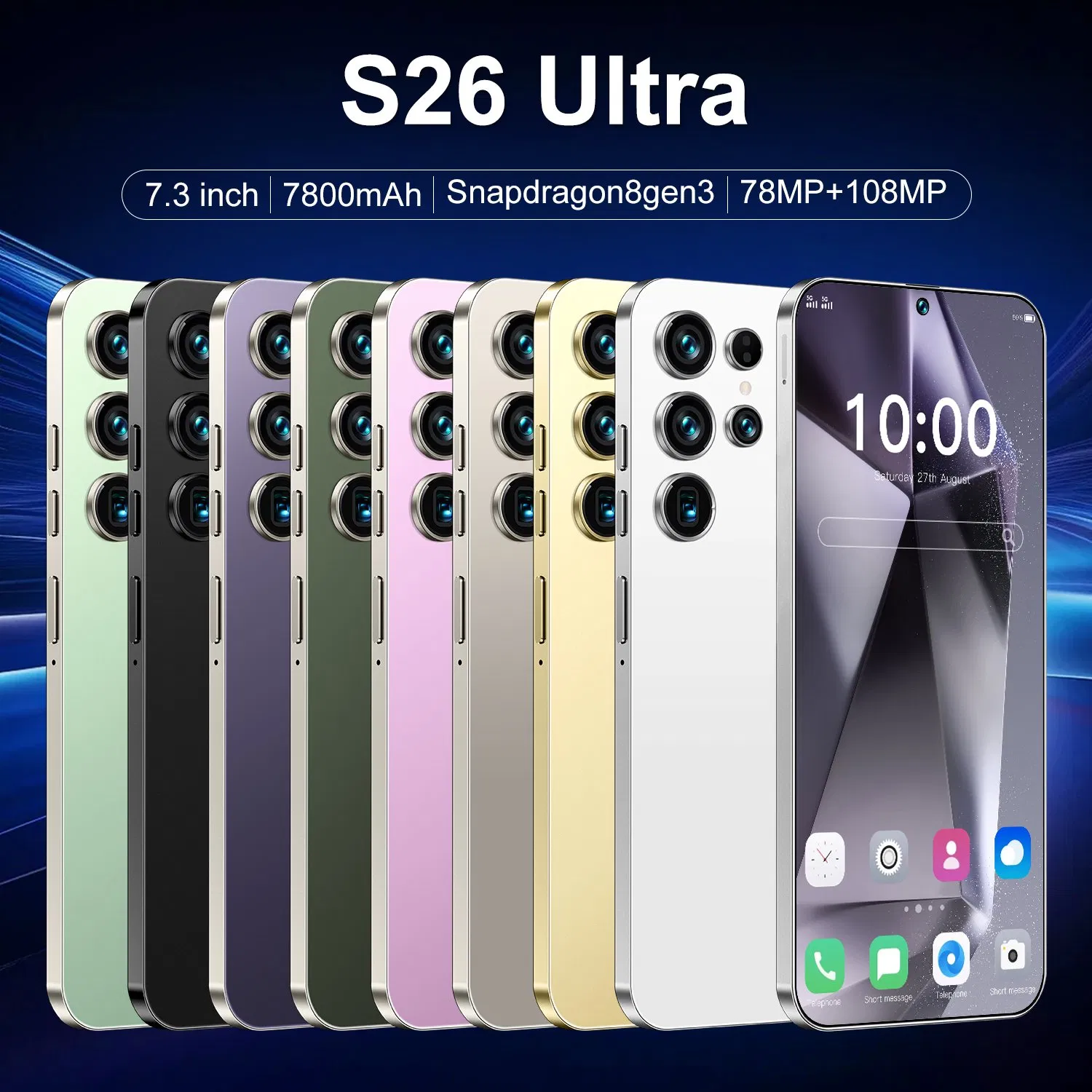 Смартфон S26 Ultra 22GB+2TB, 5G, Android 14
