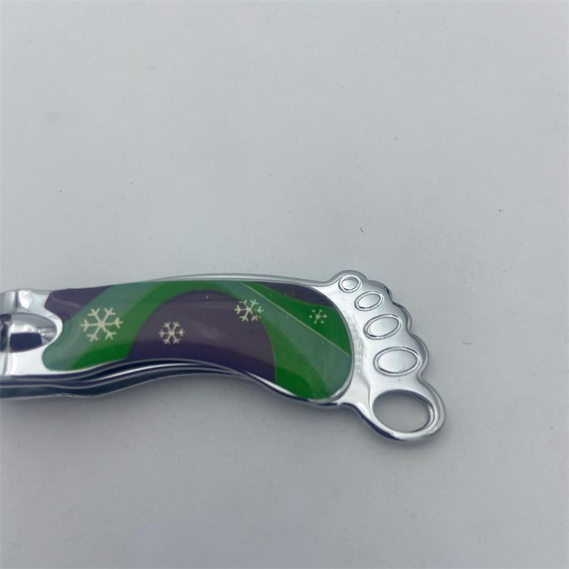 New Products Foot Shape Nail Cutter with Epoxy Sticker and Laser File