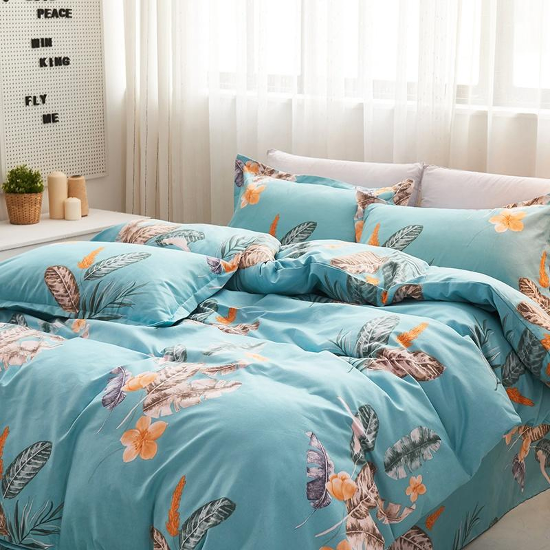 130GSM Super Soft Fabric Polyester Microfiber Geometry Print Marble Bed Linen Bedding Duvet Cover