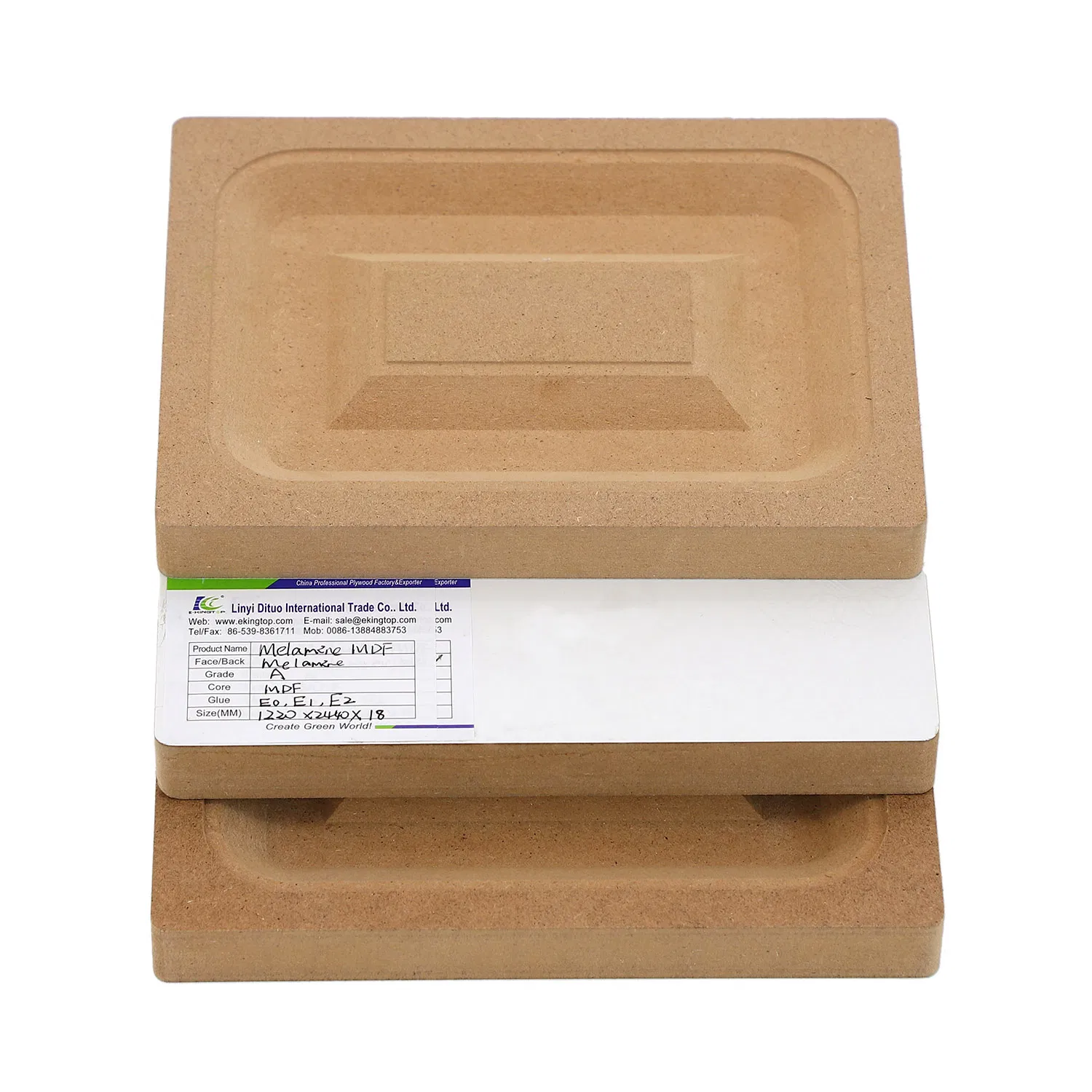 Melamine Paper Laminated MDF Thickness 18mm, E1 Glue