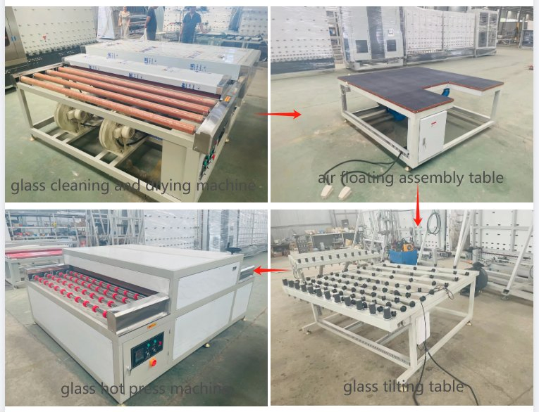 High Precision Insulating Glass Machinery Double Glazing Glass Equipment Hollow Glass Rotating Sealant Spreading Table