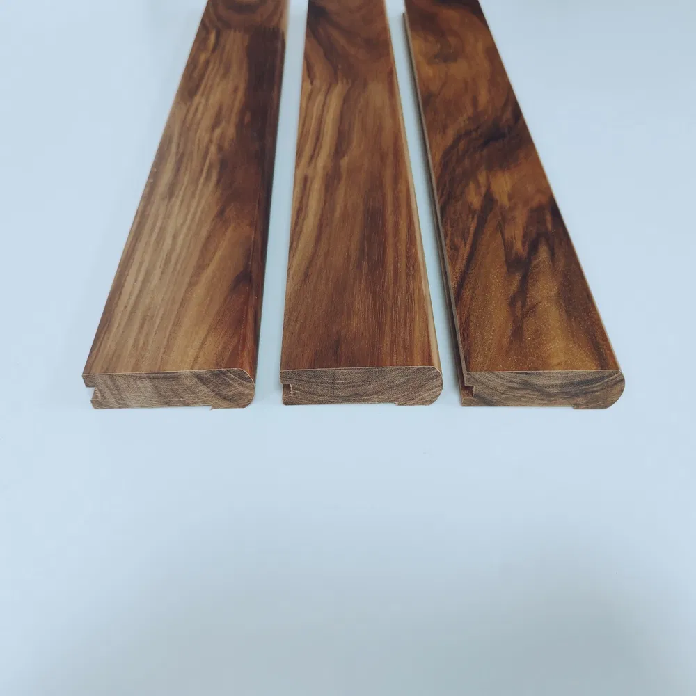 High Quality Durable Acacia Stair Nose Stair Endcap for Wood Staircase