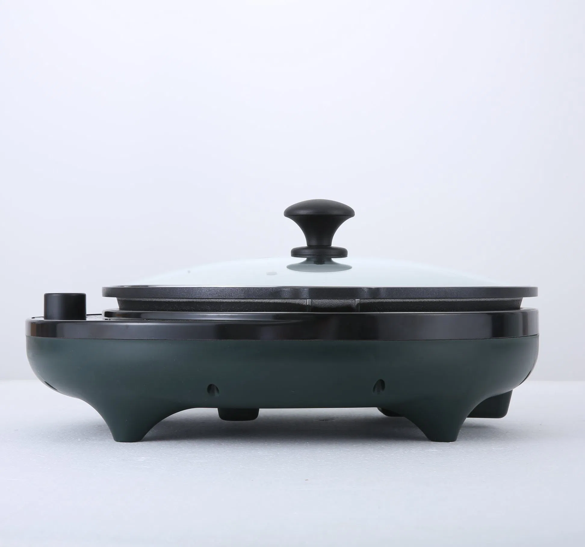 Multipurpose Barbecue Grill Plate Smokeless BBQ Cooking Pot Flat Pizza Cooker