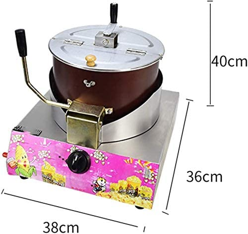Non-Stick Inner Pot and Hand Crank to Make 40-Cup High-Capacity Popcorn Maker