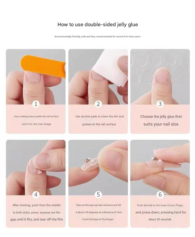 Hot Selling 24 Piece Cat's Eye Press-on Nail Pink Glossy Almond Nails