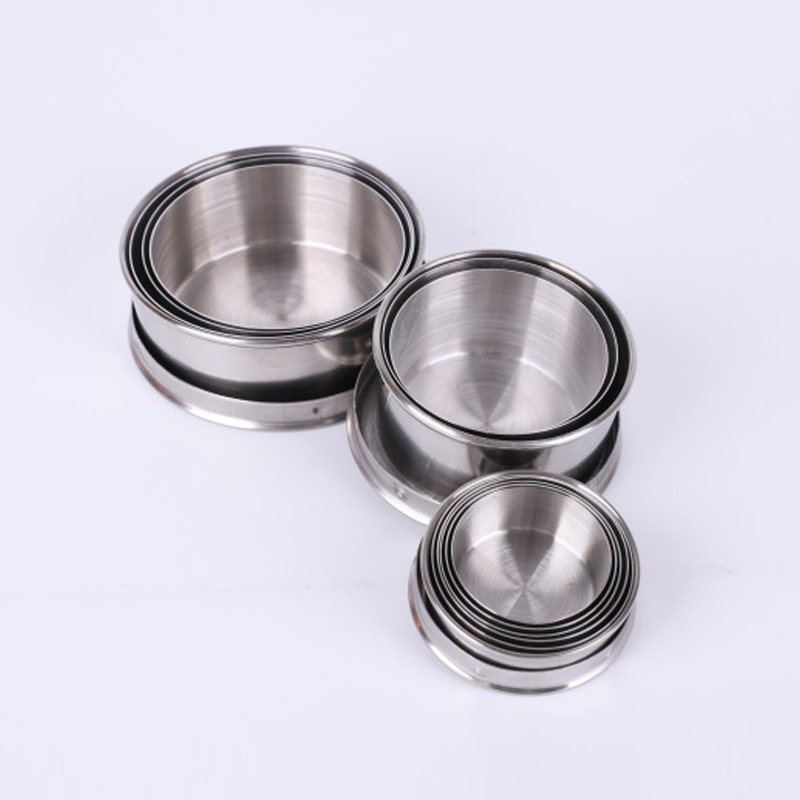 Stainless Steel Folding Cup with Key Chain Hiking Camping Cup