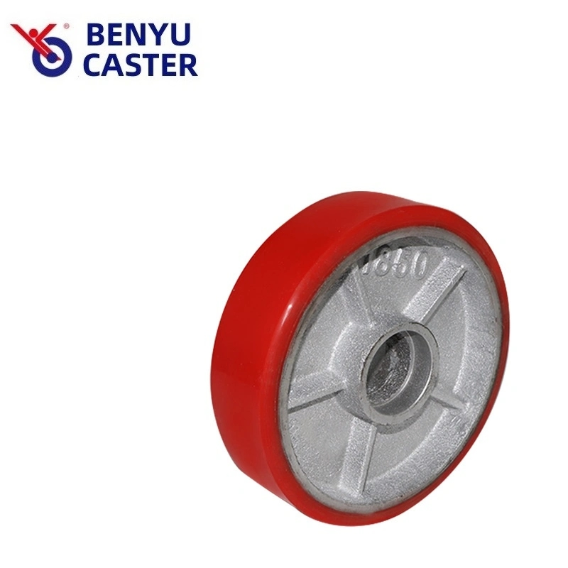 80mm 180mm 200mm TPU Polyurethane Hand Pallet Truck Wheel with 6024 Double Bearing