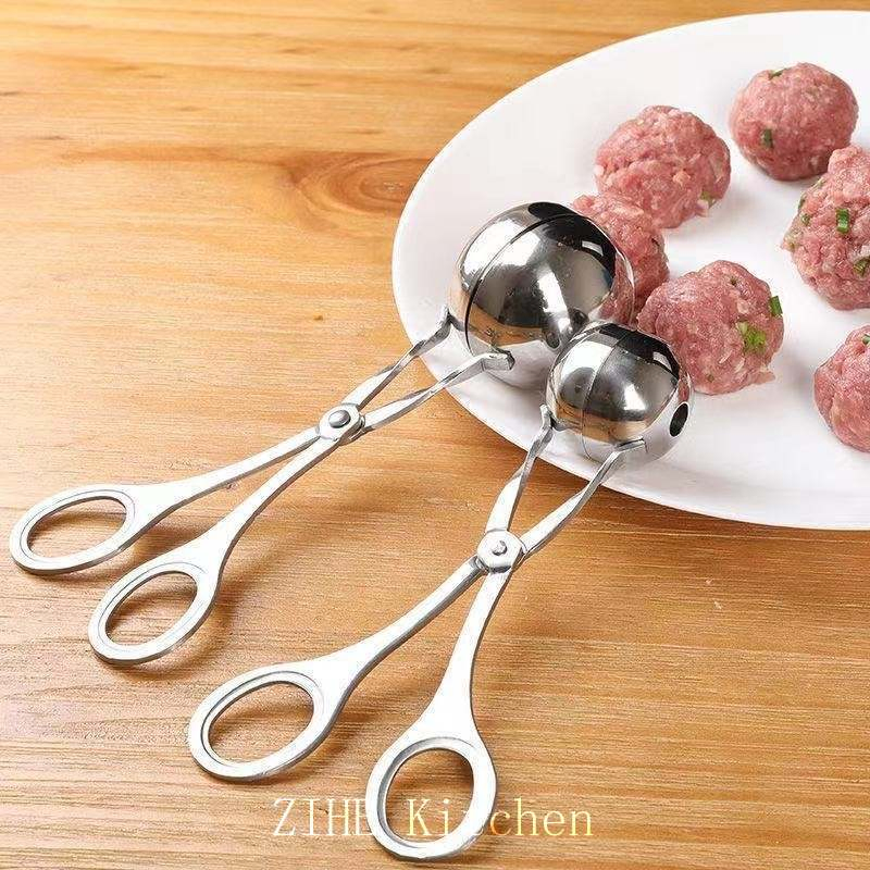 Customized Stainless Steel Ball Making Kitchen Tool Fried Fish Ball Rice-Meat Dumplings