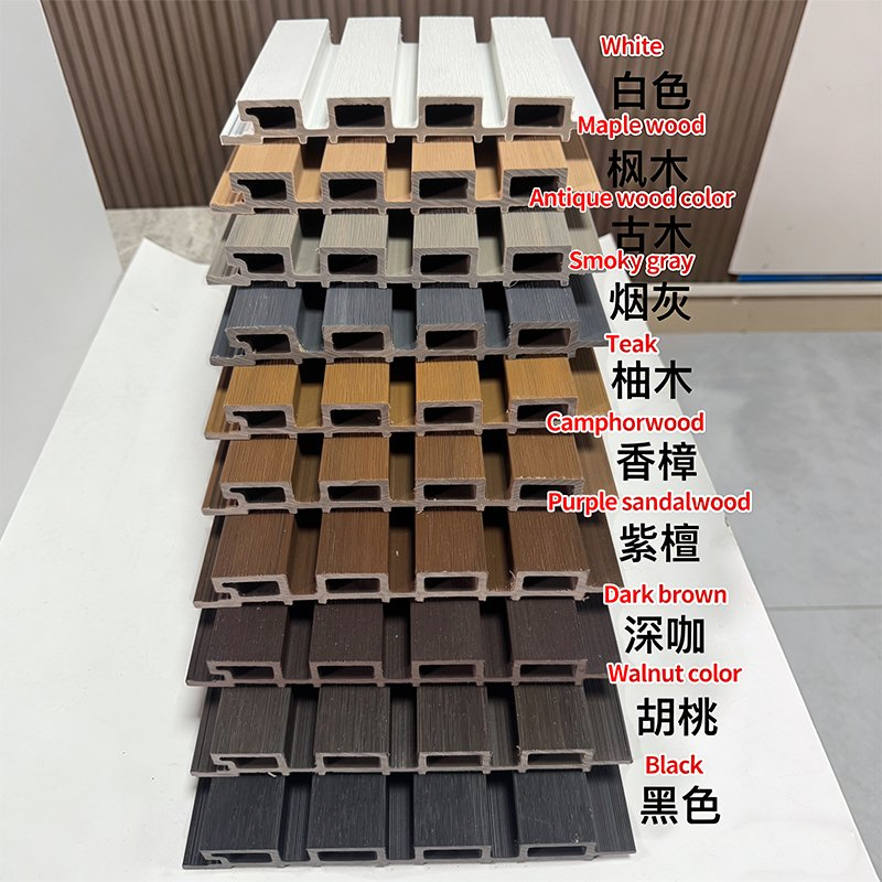 Manufactured WPC Exterior Wall Cladding Grill Panels for Outdoor WPC Fluted Wall Panel