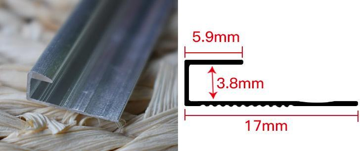 10mm PVC Trims Black Silver White End Cap PVC Panels