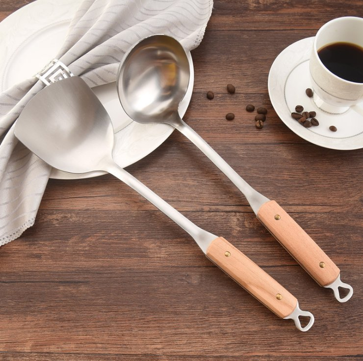 Stainless Steel Kitchen Utensils Cooking Tools/Soup Ladle Slotted Ladle Soup Spoon Kitchen Appliances Kitchenware