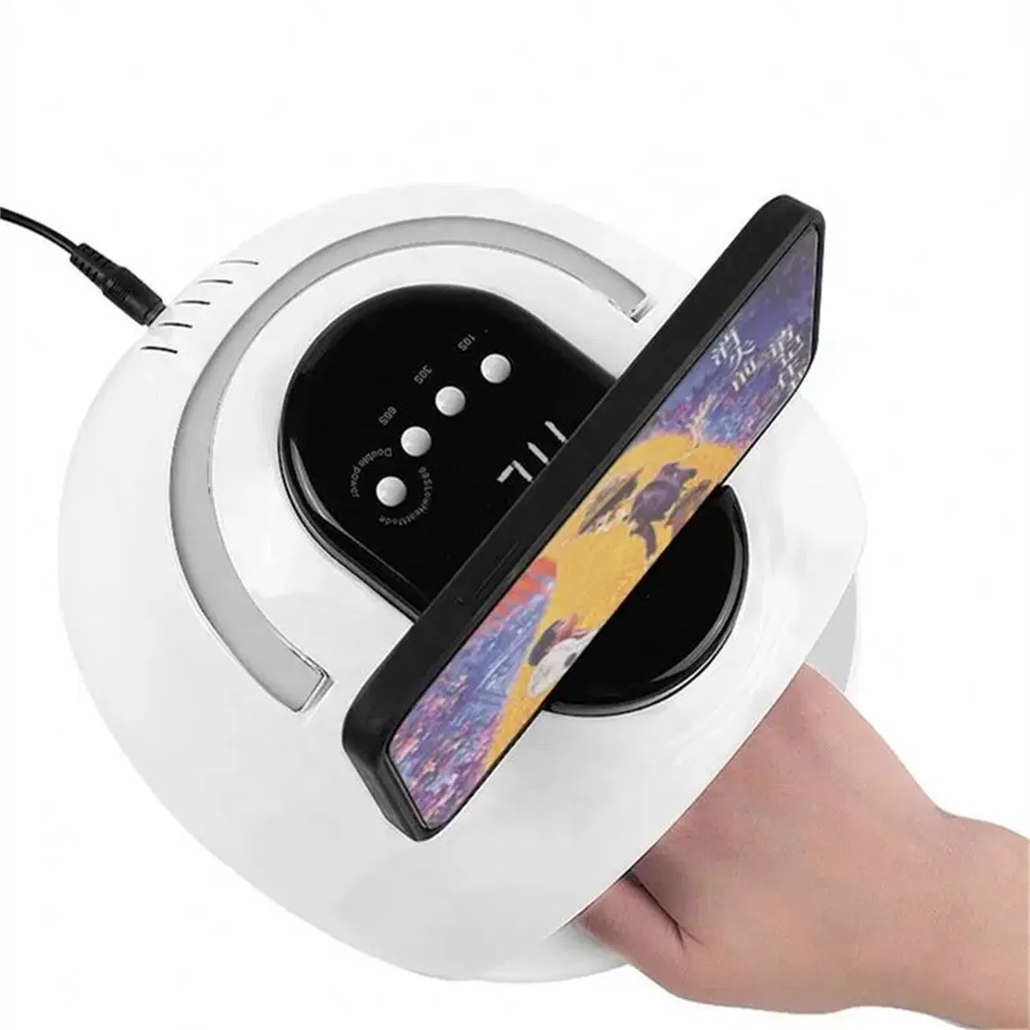 New Portable Nail Lamp Phototherapy Machine 168W 42 Lamp Beads UV LED with Mobile Phone Holder Nail Lamp Tool