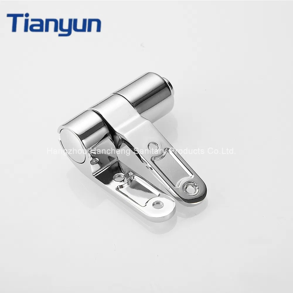 OEM Sleek Metal Toilet Seat Hinge Zinc Alloy Soft Close Hinge with Gold Polished