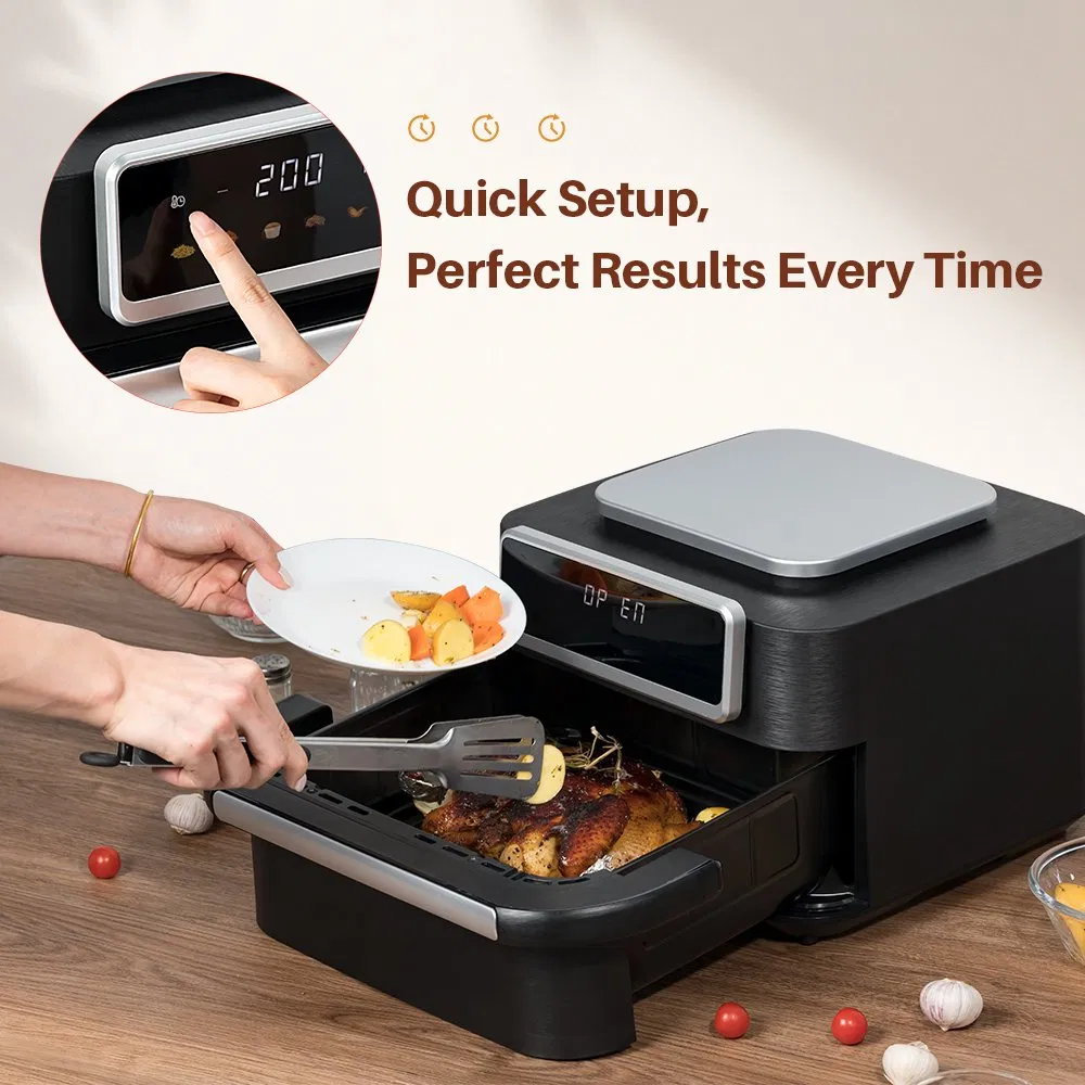 2100W Freidora De Aire Digital 10L Electric Hot Air Fryer Machine