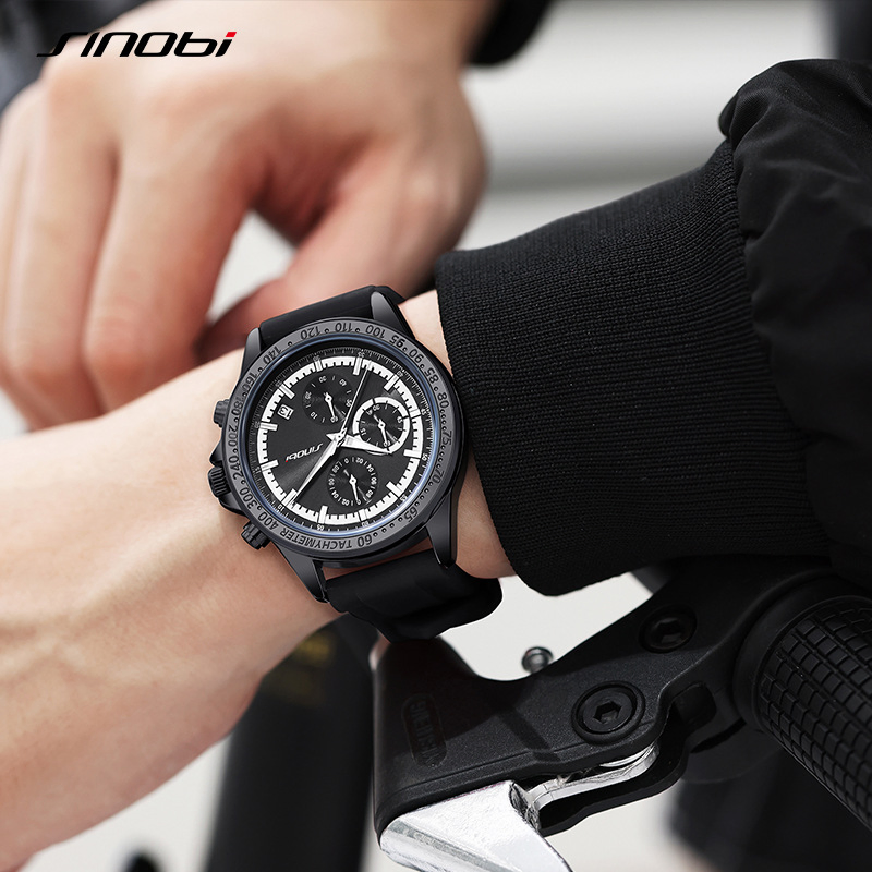 Hot Brand Sinobo S9885g Neutral Waterproof Calendar Men's Multi Functional Quartz Watch