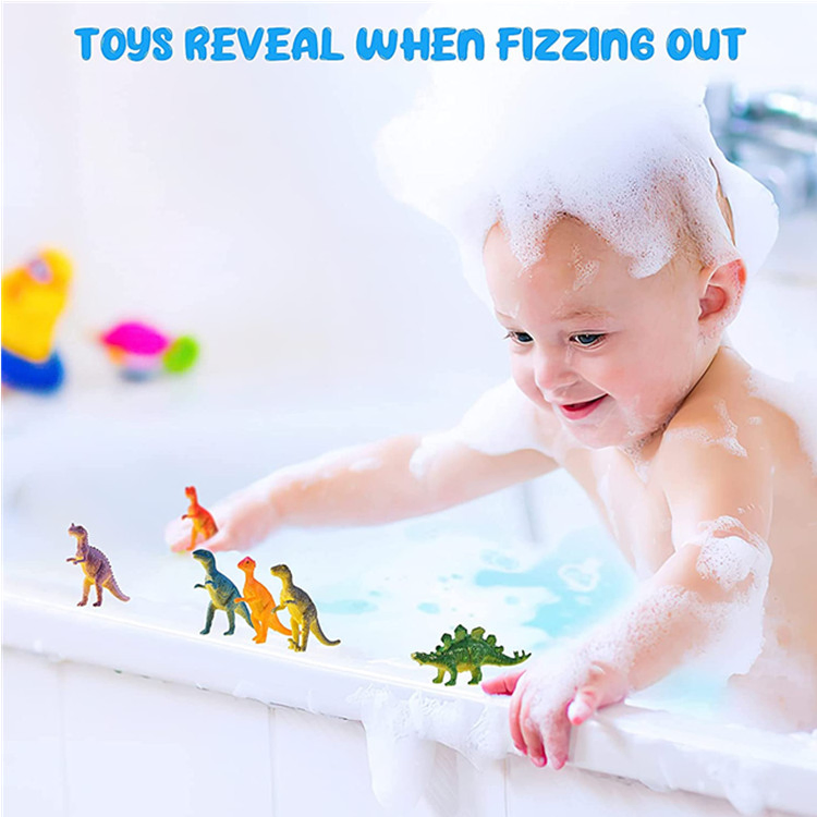 Private Label Surprise Dino Egg Bath Bomb Gift Set of 6