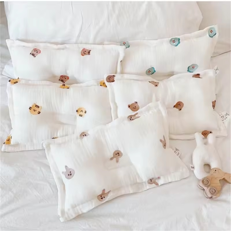 Kids Pillow with Cotton Soft Baby Pillows for Newborn Sleeping
