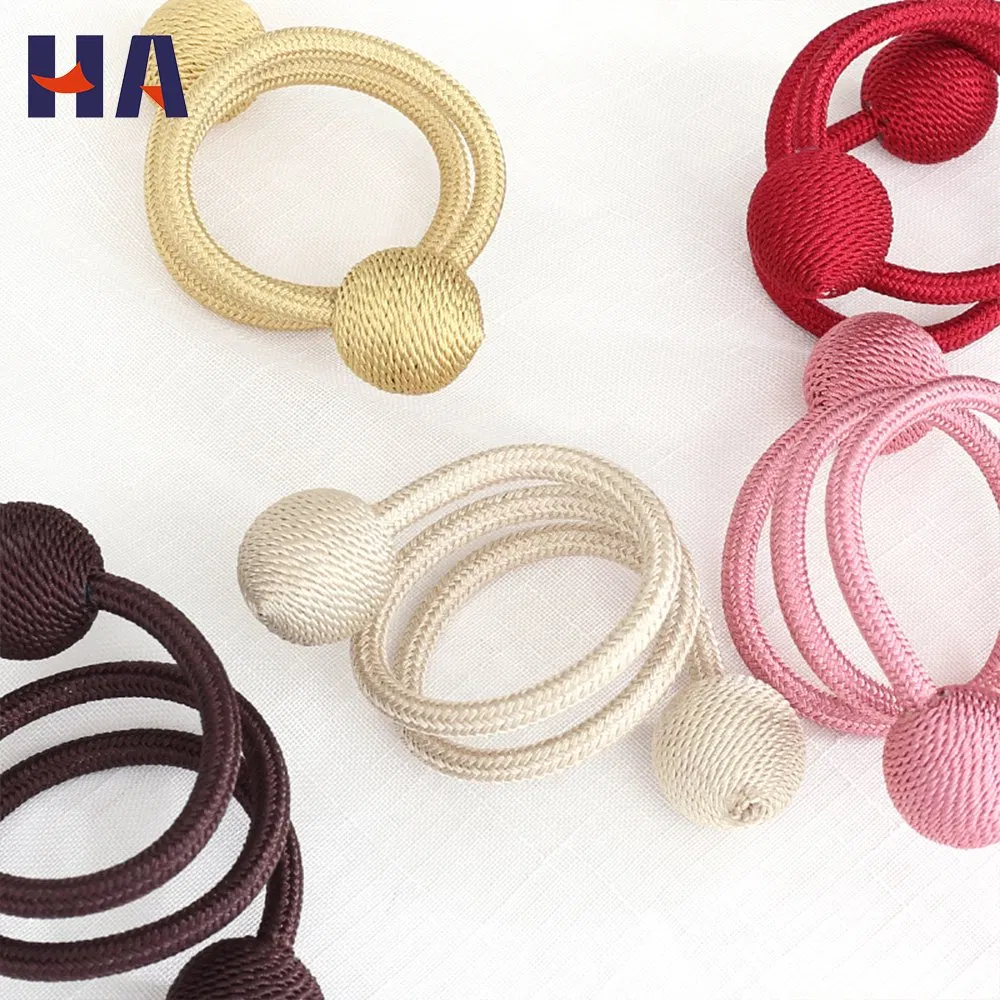 High Quality Modern Customized Colors White Curtain Accessories Tiebacks Hook Buckle Tieback Black for Draperies Decorative