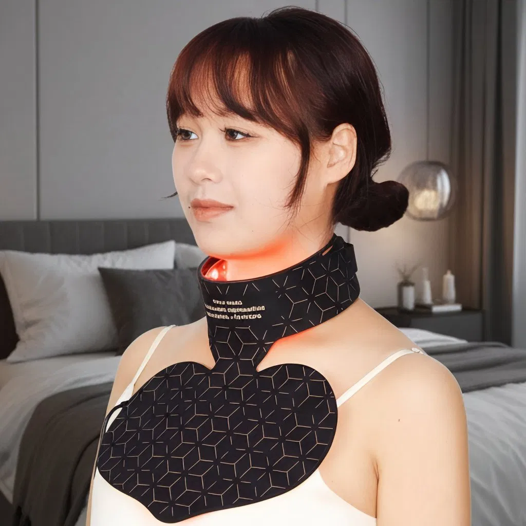 Custom 100% Food-Grade Silicone Red Light Therapy Facial Mask & Neck Mask