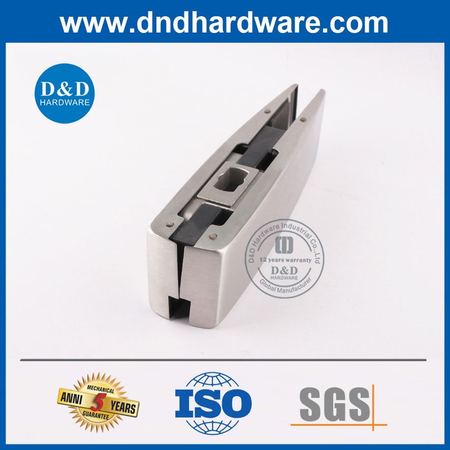 Door Hardware Glass Door Accessories Bottom Patch Fitting in Stainless Steel