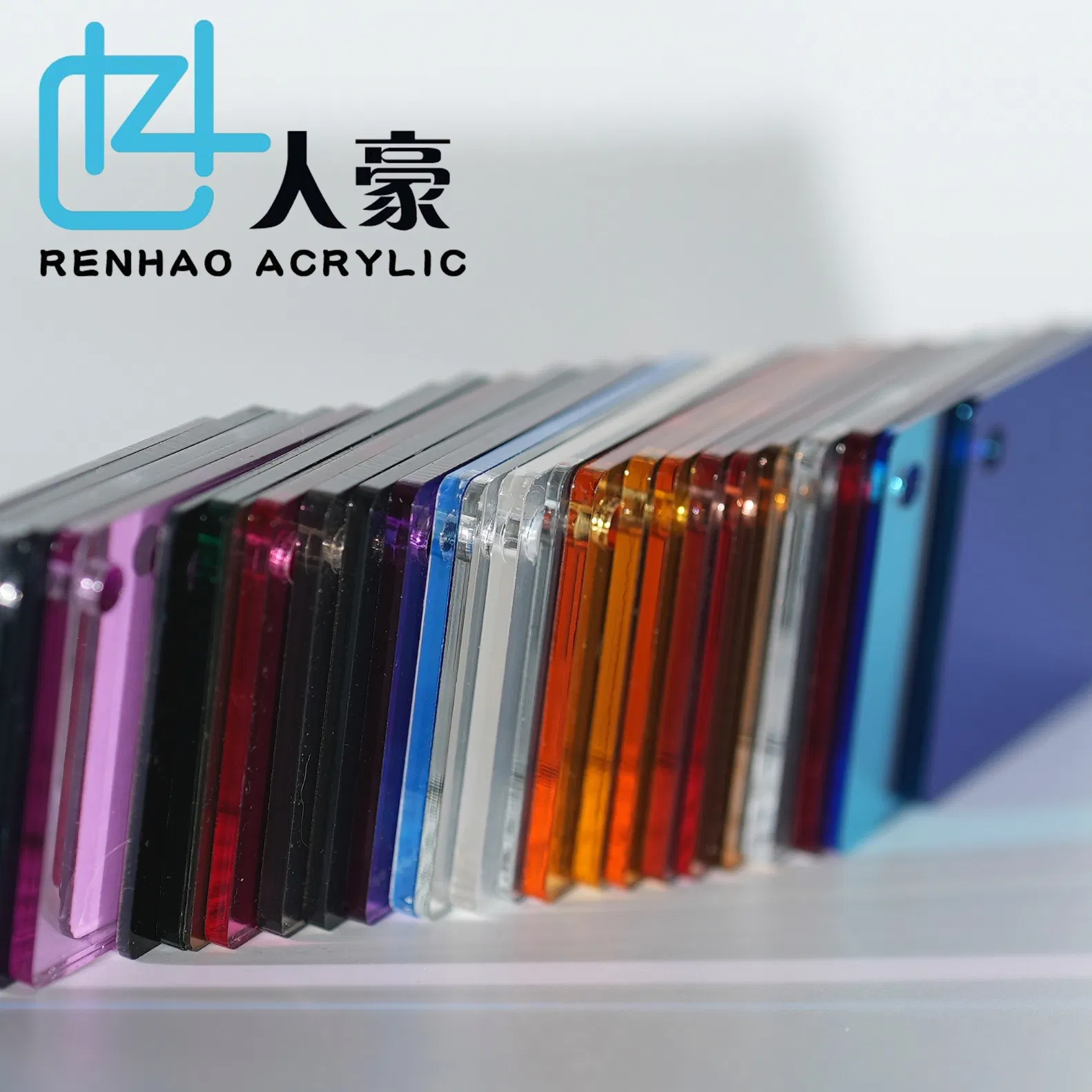Renhao Blue Mirror Acrylic Panels for Signage, Architectural Models