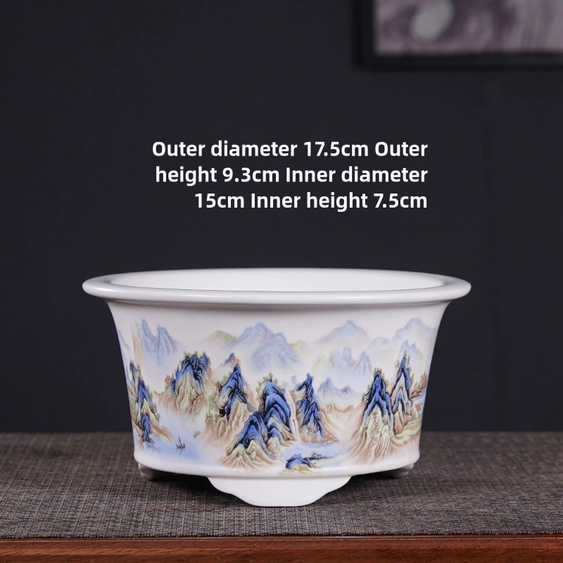 Горшки керамические декоративные цветочный узор для дома