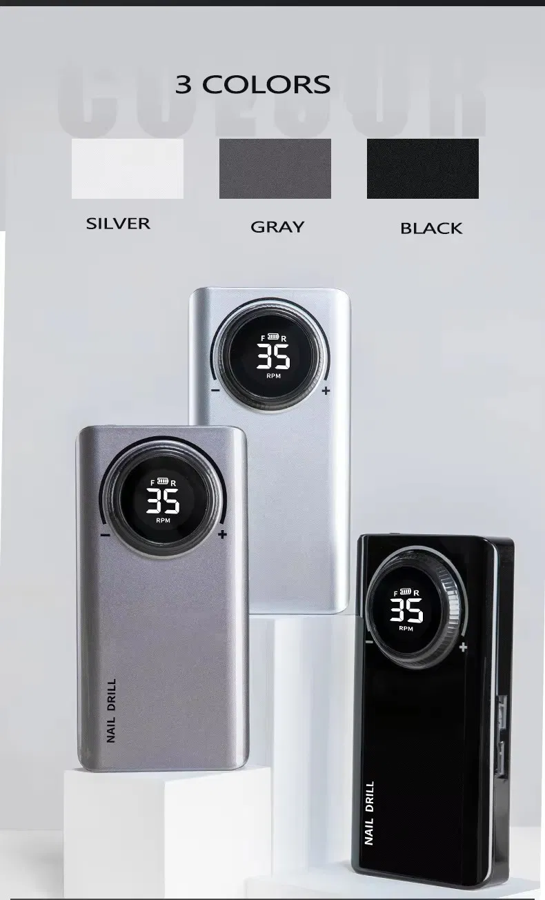 Factory Directly Sales Nail Polish 35000rpm Grinding Machine Rechargeable Cordless Nail Drill