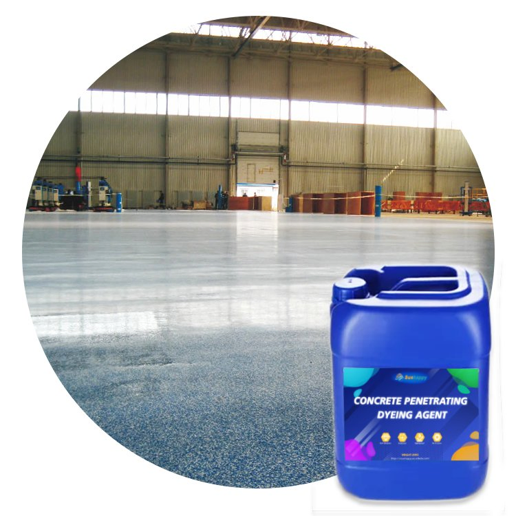Waterproof Concrete Polished Floor Liquid Dyeing Coloring Pigment Concrete Stain Curing Hardener Floor Coating