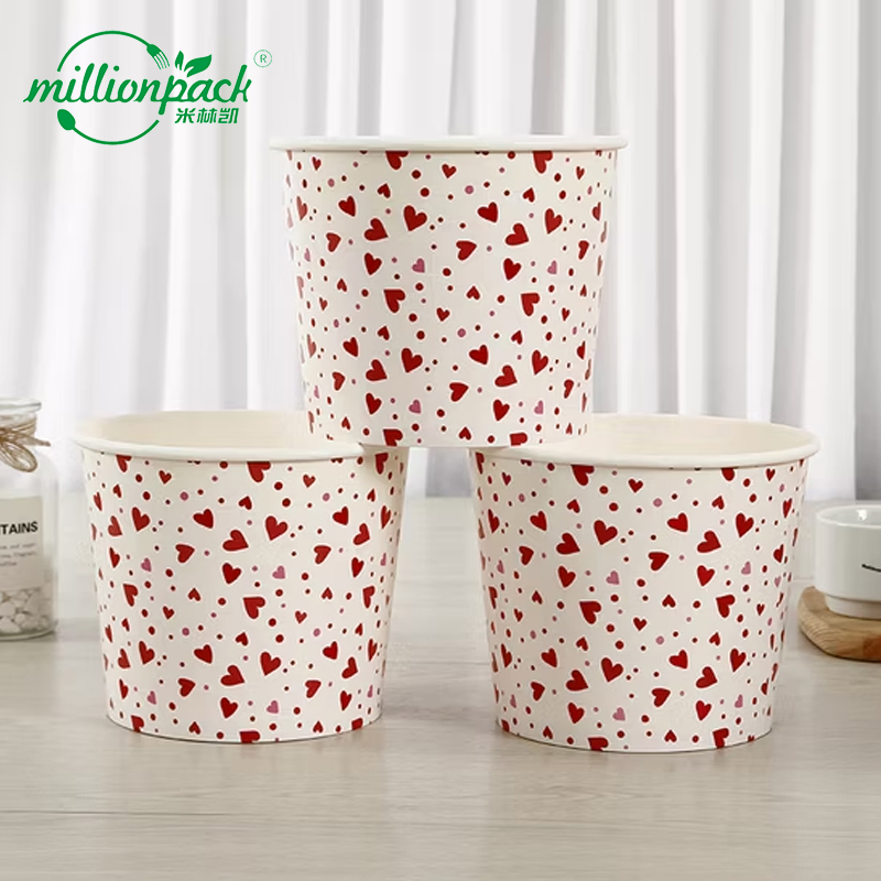 Экобокс для попкорна из крафт-бумаги, оптом