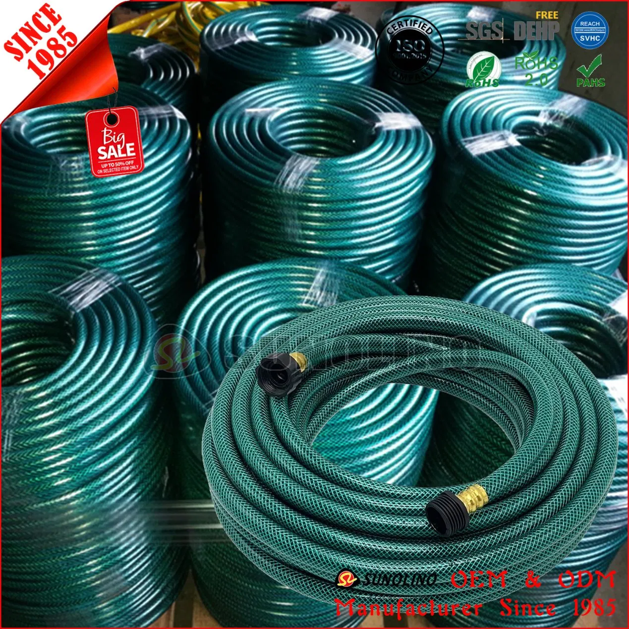 Light Duty Flexible PVC Garden Irrigation Water Braided Hose