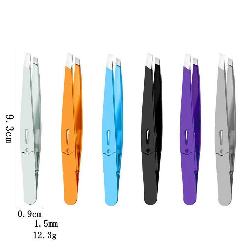 Multi-Purpose Slanted Tip Stainless Steel Pliers Beard Mustache Eyebrow Hair Removal Tweezers