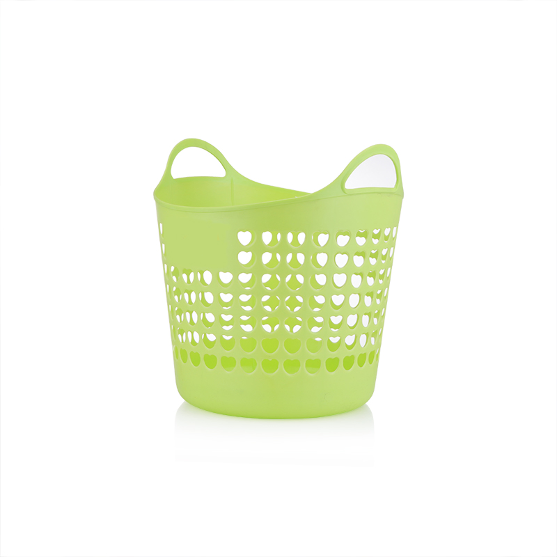 Colorful Plastic Basket with Handles Small Soft Carry Totes for Organizing Pantry Organization and Storage, Bendable & Stackable for Shelves