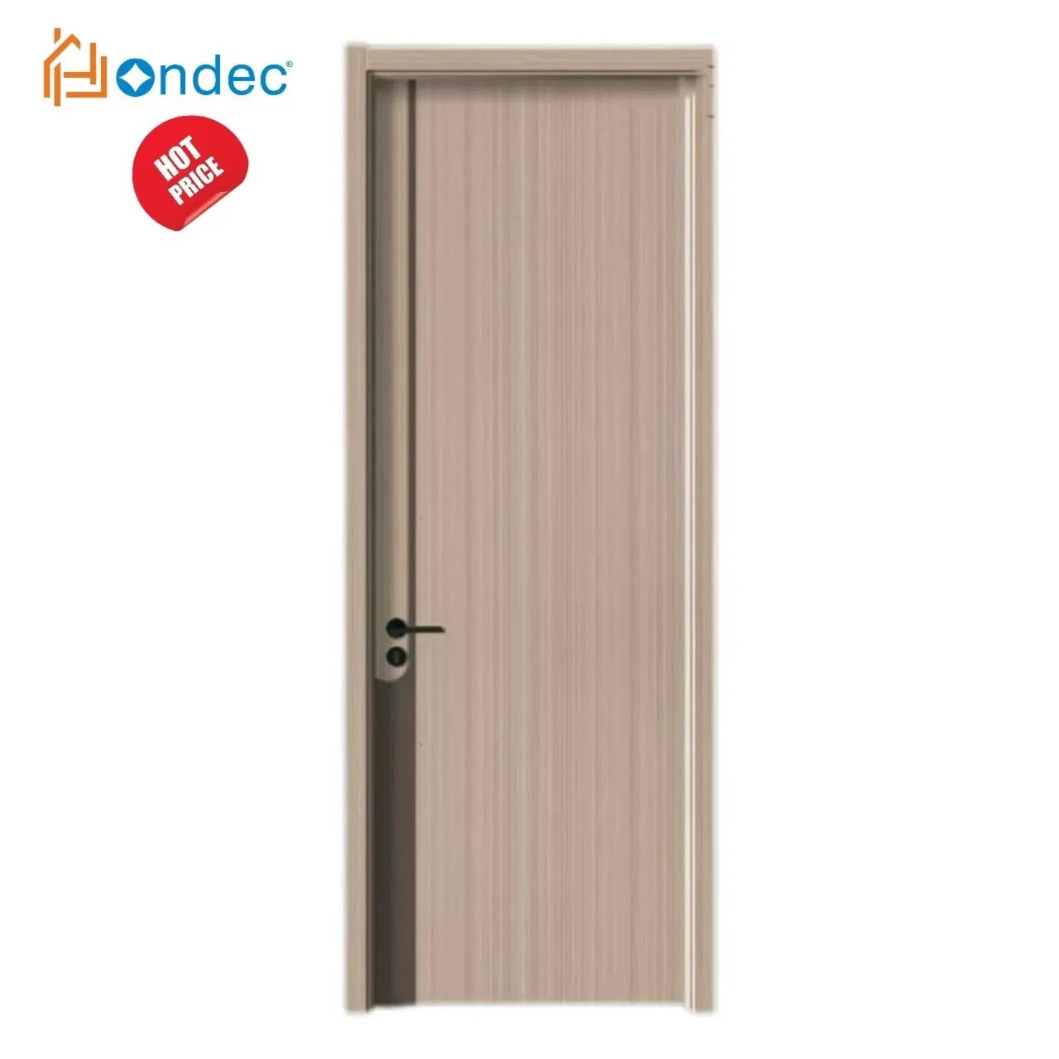 Affordable WPC Door with 5mm Deep Steel Embossing and Style