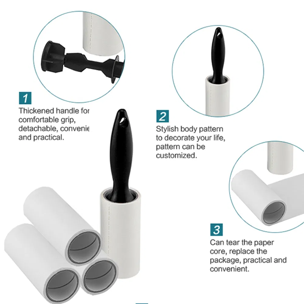 Reusable Lint Rollers Washable Sticky Lint Roller Dog Cat Hair Remover Lint Roller for Pet Hair Clothes