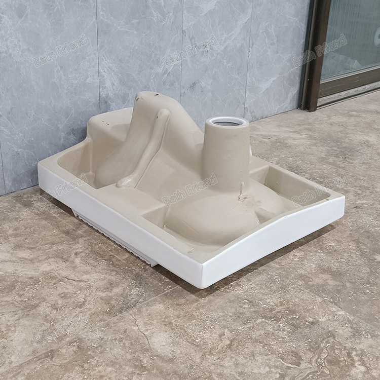 New Design High Quality White Ceramic Wc Toilets with Trapway Squatting Pan