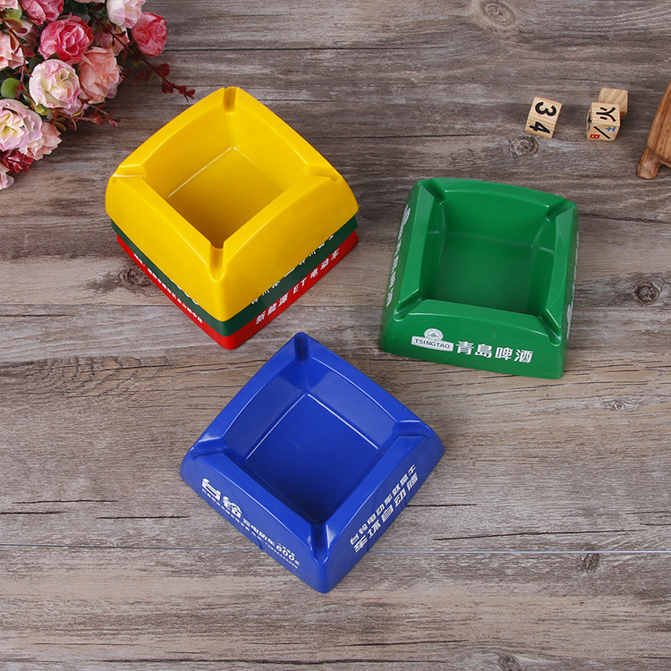 Plastic Ashtray Cheap Custom Printing Melamine Decorative Ashtray