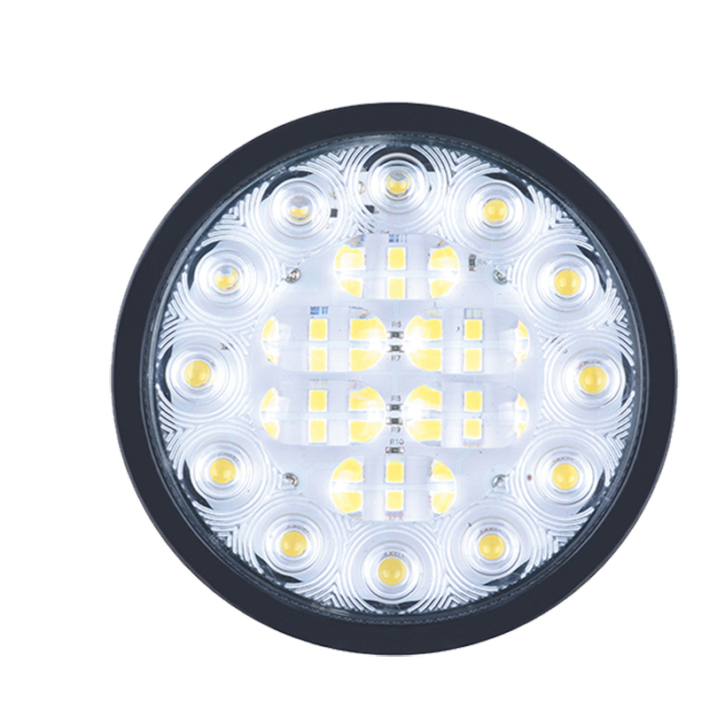 Круглый светодиодный габаритный фонарь 144 LED 24V