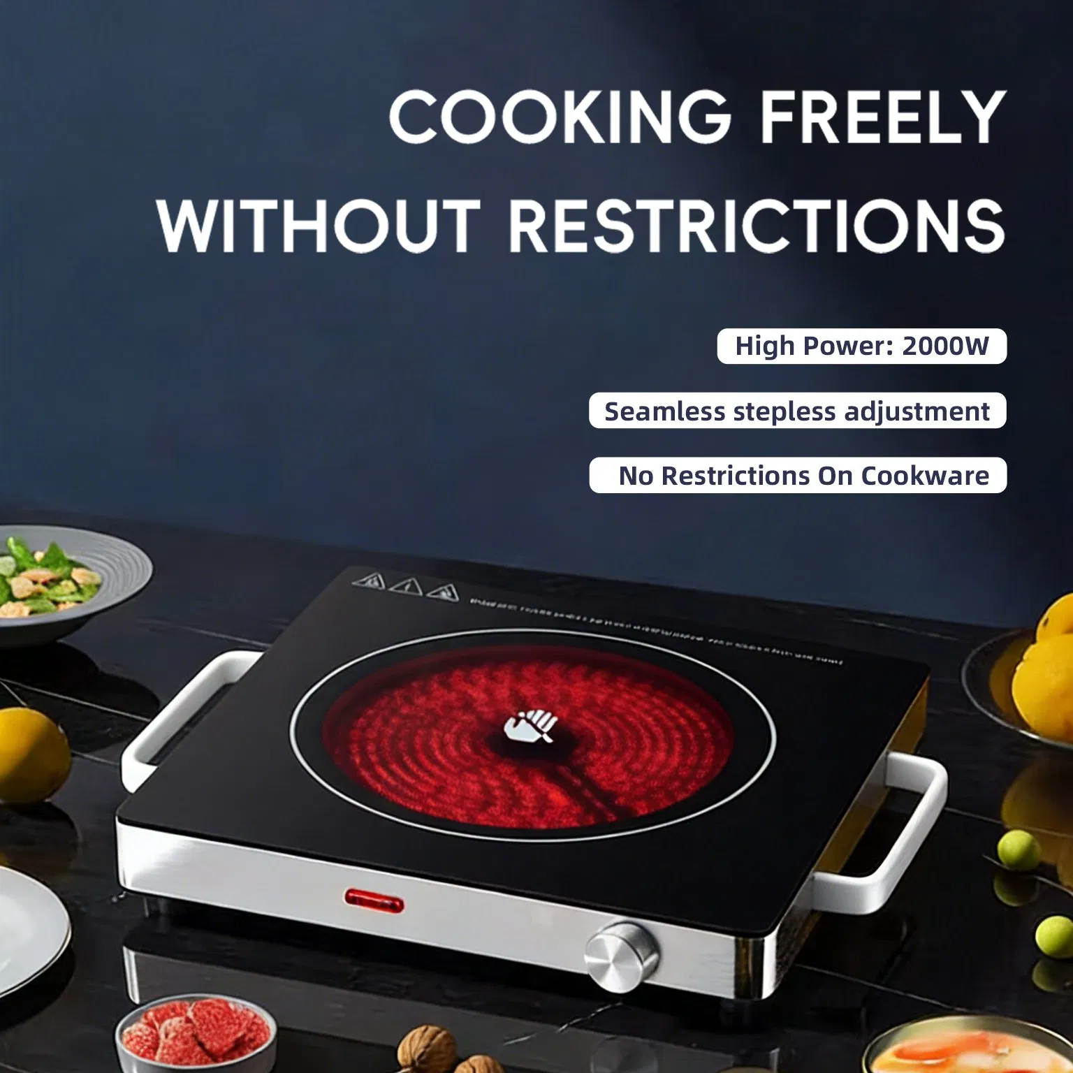 Burners Ceramic Gas Stove Hot Plate Hob Electric Induction Cooker Cooktop