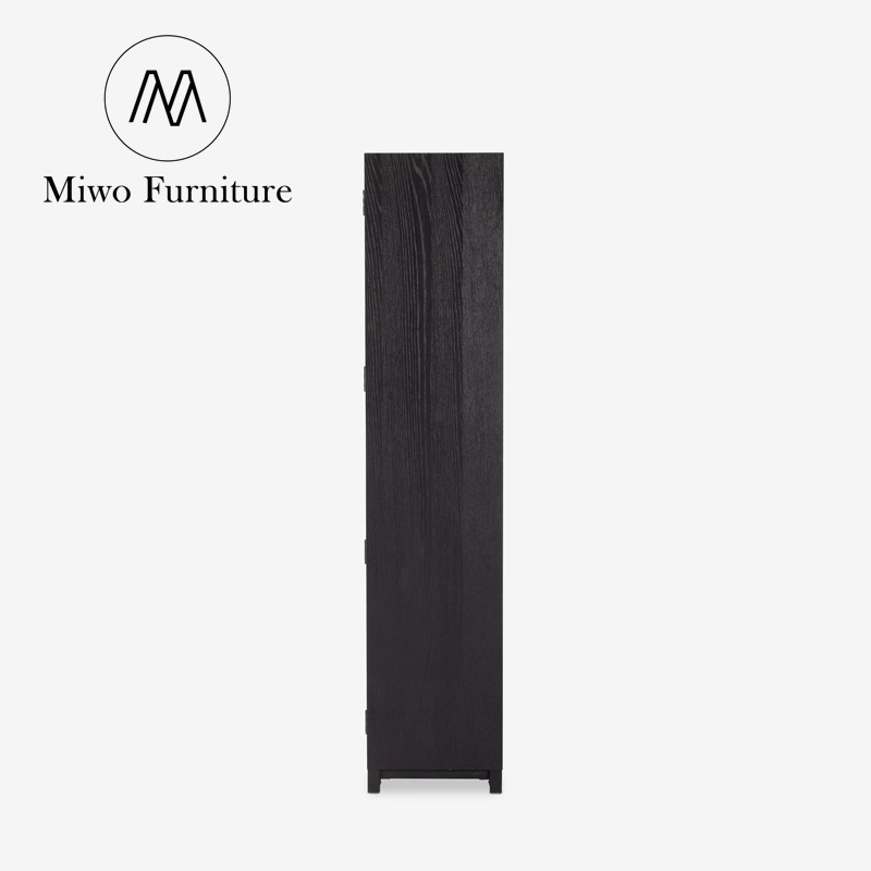 Мебель для библиотеки деревянная черная стеллажи полки на заказ