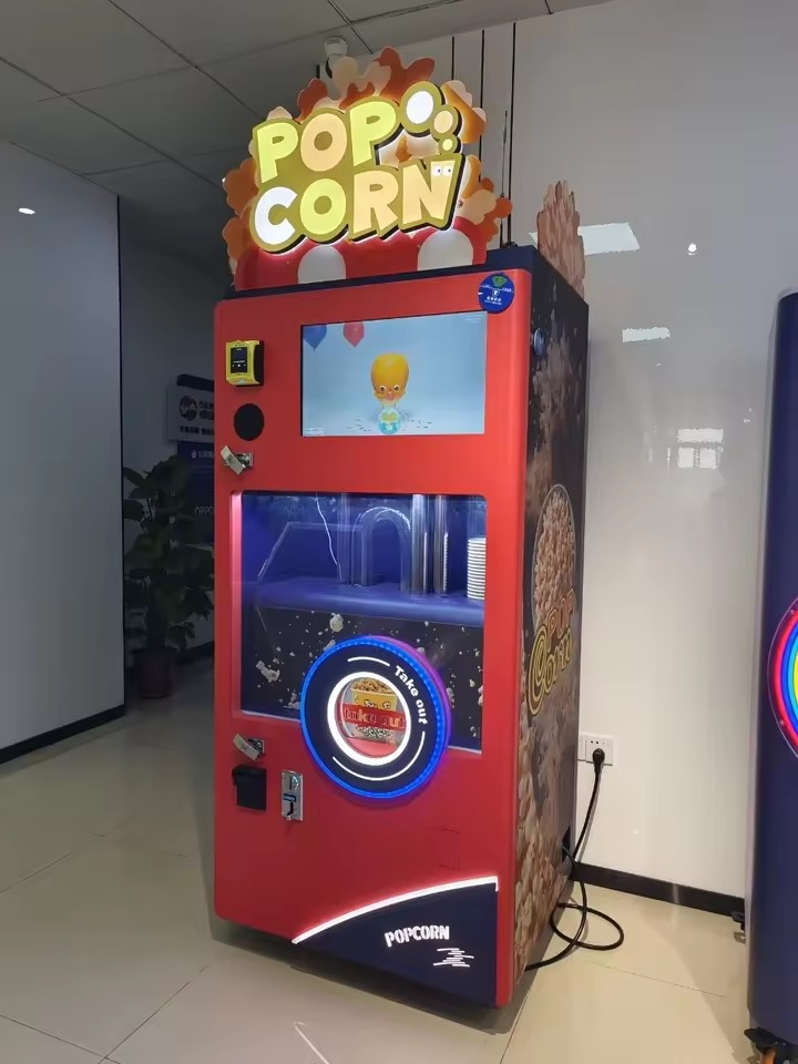 Automatic Hot Air Fully Popcorn Vending Machine Coin-Operated Flavored Popcorn Maker Buy Shape Product