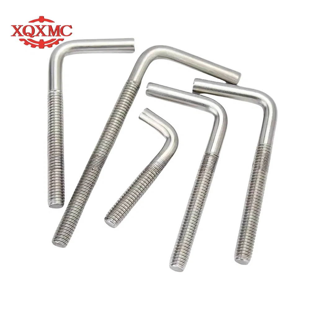 High Quality Zinc Plated Steel Hook Screws Plain 7/J/U/L Shape Anchor Bolts